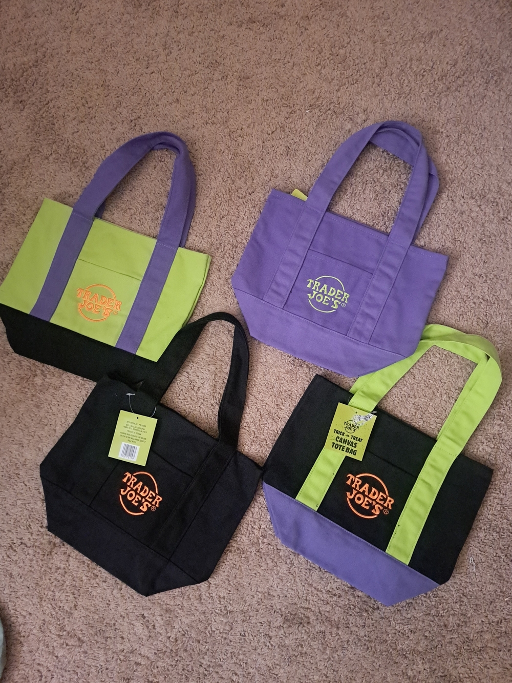 Trader Joes Canvas Tote Bag Halloween Limited Edition